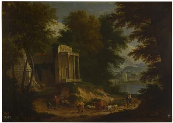 Landschaft mit Ruinen